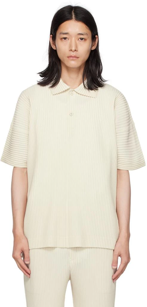 Homme Plissé Issey Miyake Off-White Monthly Color June Polo 1