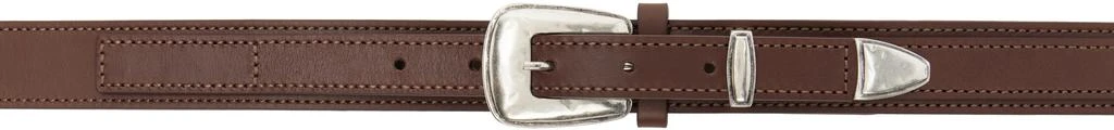 Lemaire Brown Minimal Western Belt 1