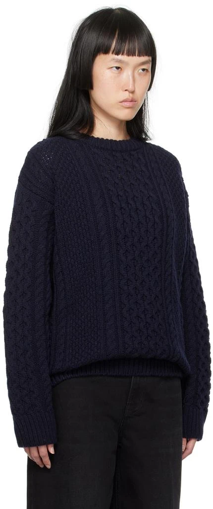 Totême Navy Chunky Sweater 2
