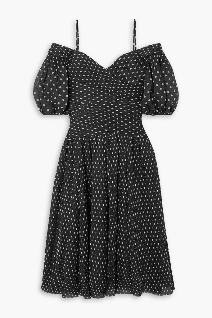 Zimmermann Polka-dot plissé-chiffon midi dress 1
