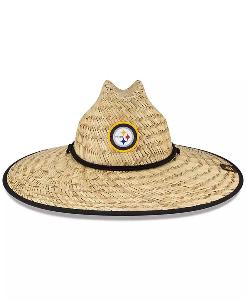 New Era Men's Natural Pittsburgh Steelers 2021 NFL Training Camp Official Straw Lifeguard Hat 3
