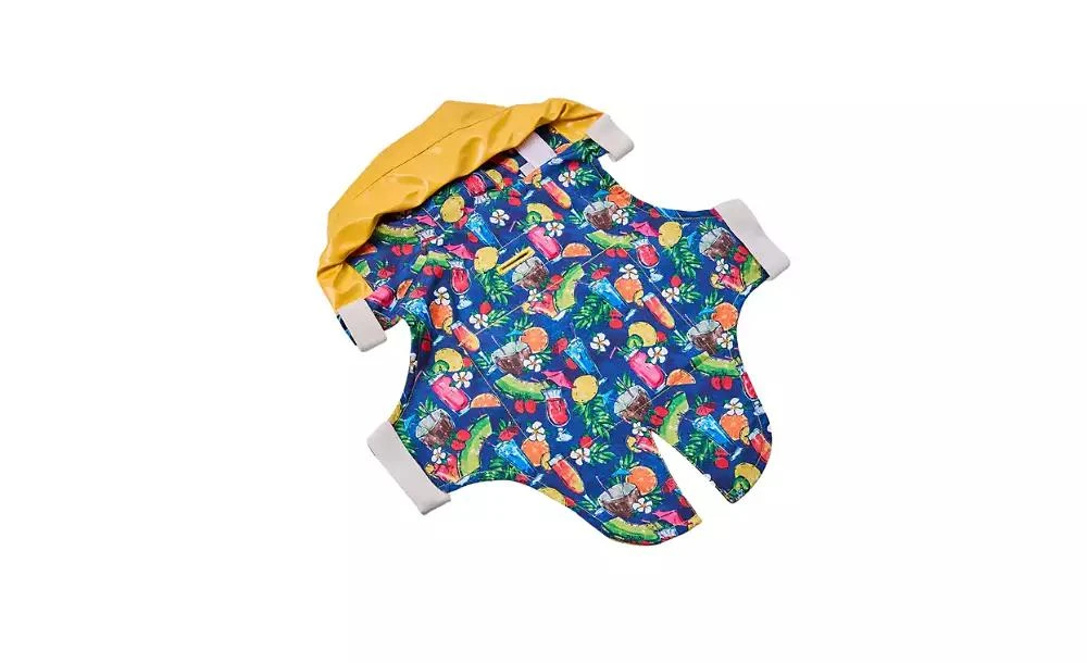 Tommy Bahama Pet Raincoat 
Apparel Harness - Yellow 3