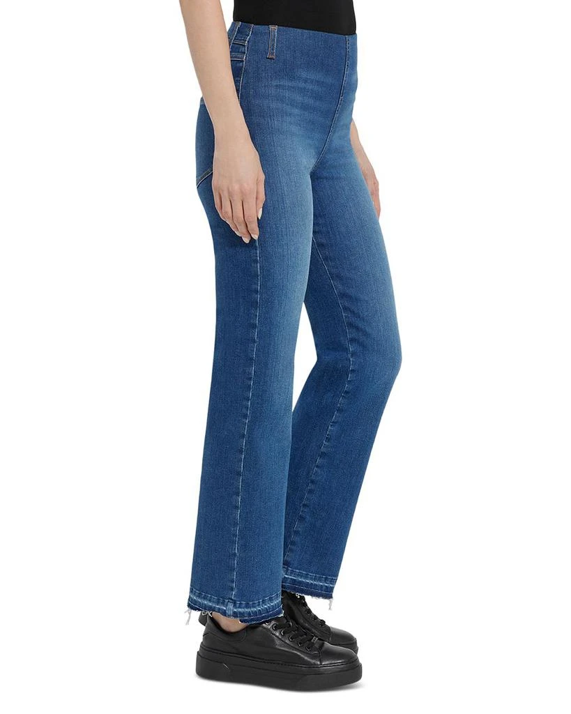 Lyssé Premium Denim Relaxed High Rise Straight Jeans in Authentic Midwash 1