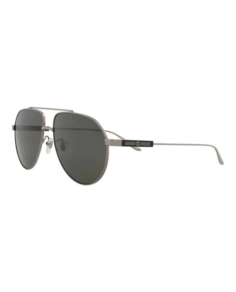 Gucci Aviator-Frame Metal Sunglasses 2