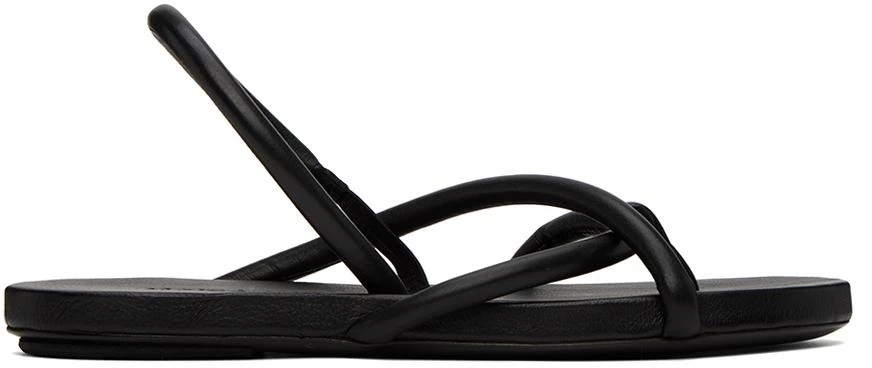 Marsèll Black Spanciata Flat Sandals
