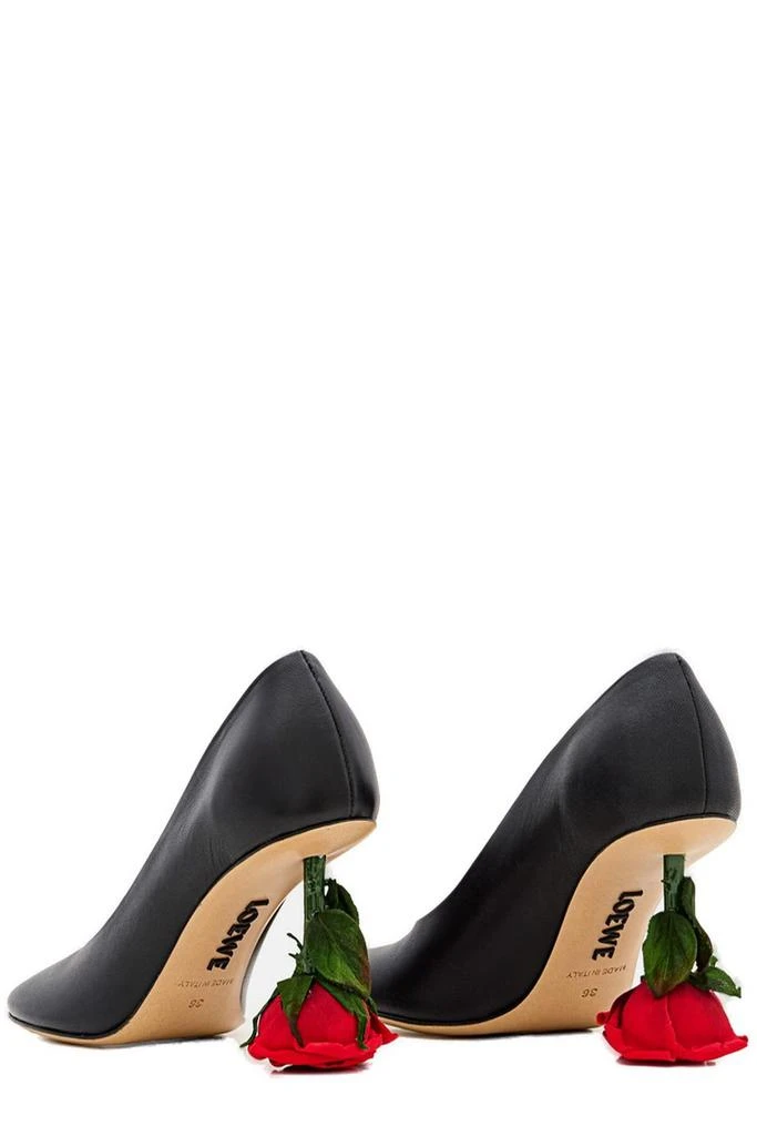 Loewe Loewe Rose Heel Square Toe Pumps 3