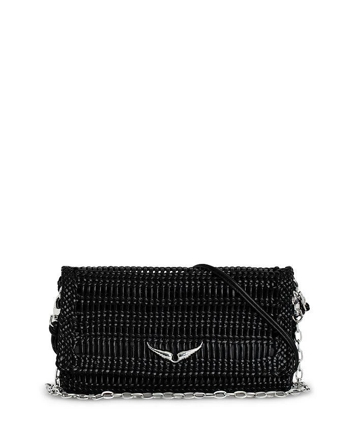ZADIG & VOLTAIRE Rock Eternal Braided Leather Clutch 1