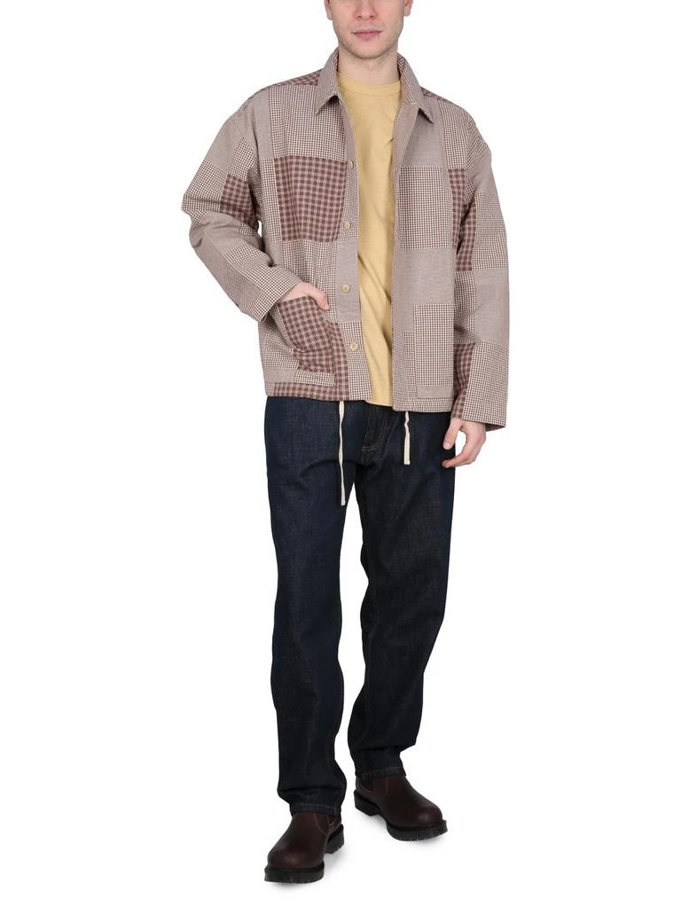 YMC YOU MUST CREATE YMC PJ Checked Buttoned Straight Hem Shirt 3