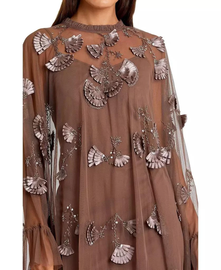 sachin & babi scoop-neck embroidered a-line mini dress Glow in the Dark Constellations Fit & Flare Dress 4X main image 0