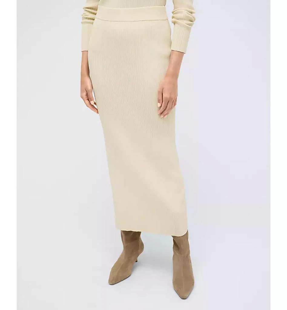 Kenneth Cole Women's Multi Rib-Knit Side-Slit Skirt 1