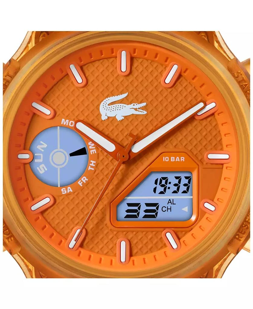Lacoste Men's Orange Silicone Strap Watch 4