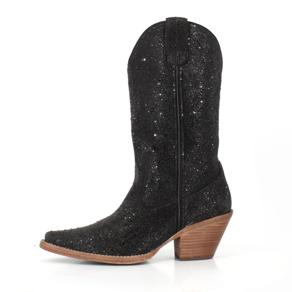 Buck & Brana Dorothy rhinestones leather cowgirl boots by