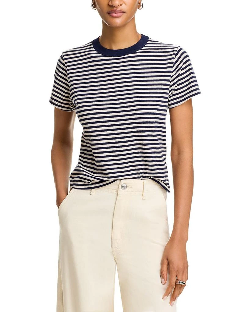 Velvet by Graham & Spencer Striped Crewneck Tee 1
