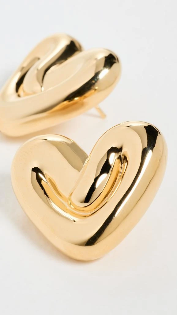 Missoma Puffy Heart Oversized Stud Earrings 3