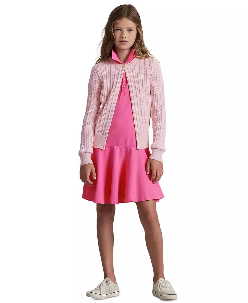 Ralph Lauren Big Girls Cable-Knit Cotton Cardigan