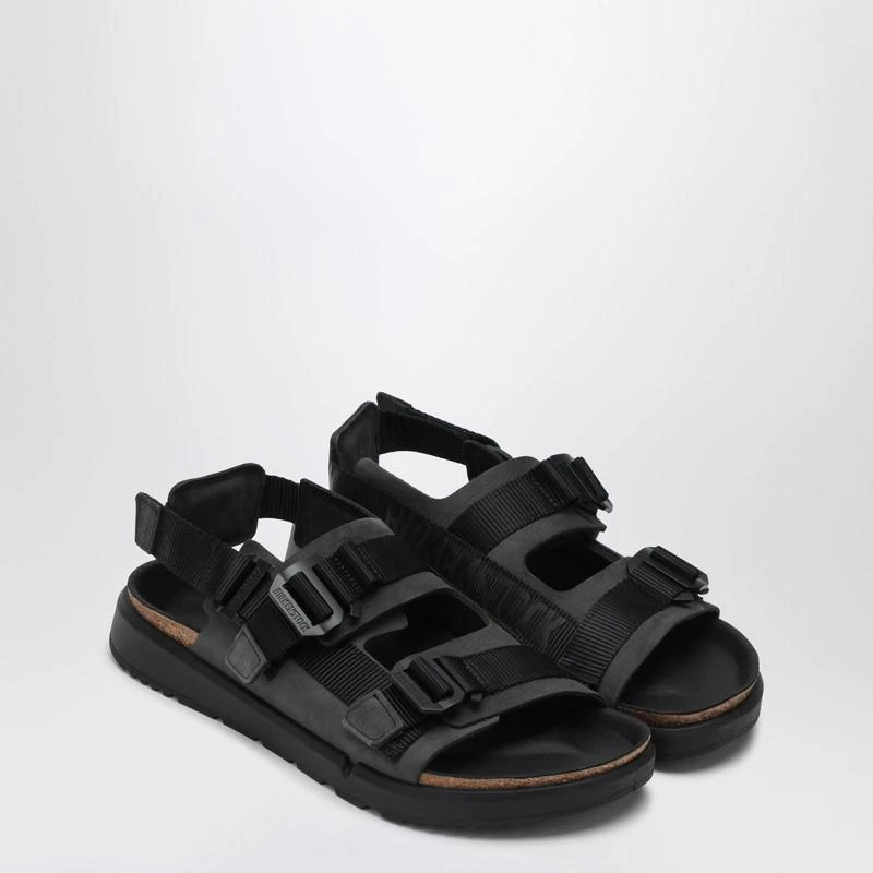 Birkenstock Black Shinjuku sandal in natural leather and tissue 2