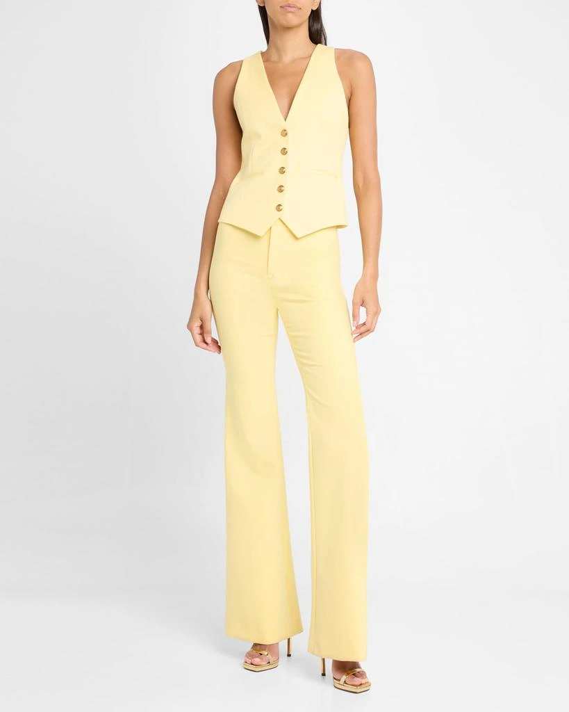 Alice + Olivia Mazie Deep V-Neck Slim Vest 2