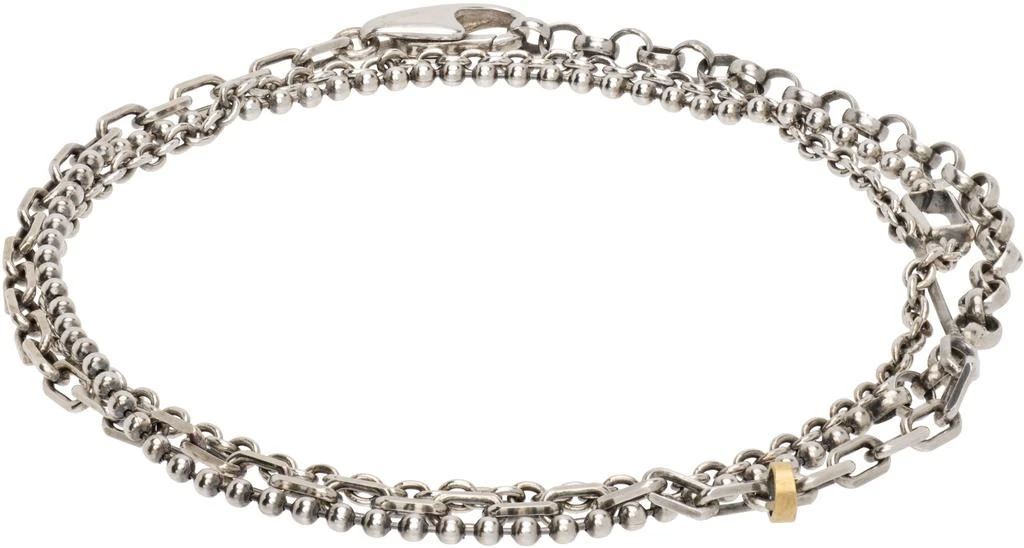 Title of Work Mixed Metal Wrap 536 Bracelet 1