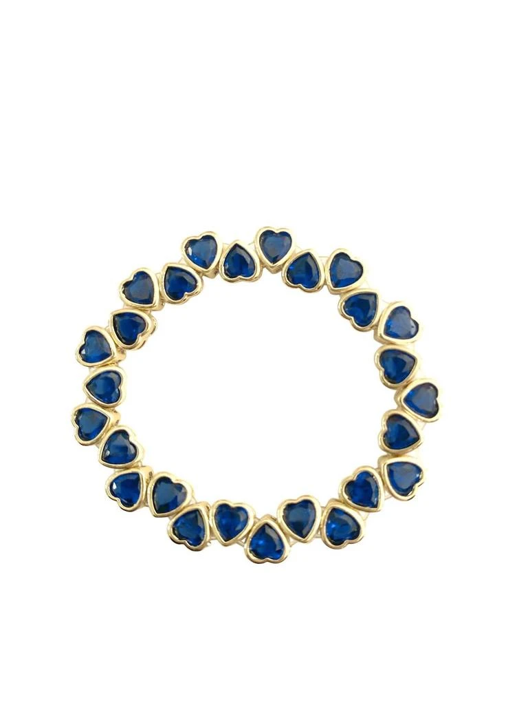gemelli Women
s Heart Stretch Bracelet In Blue