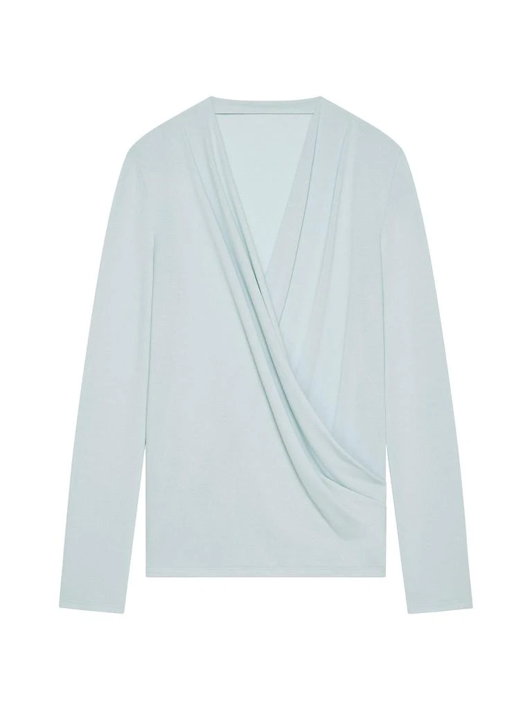 Givenchy Crepe Jersey Draped Blouse 3