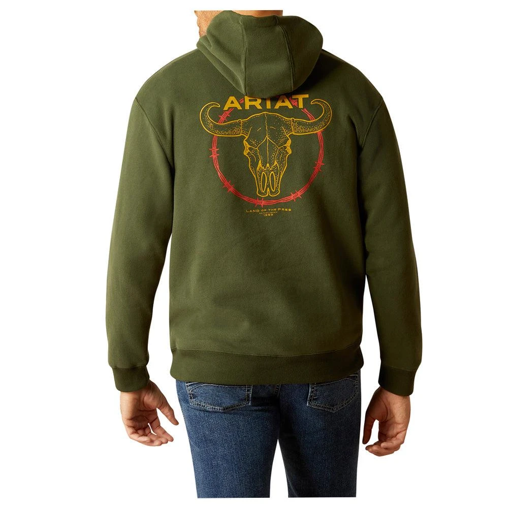 Ariat Barbwire Skull Graphic Hoodie 1
