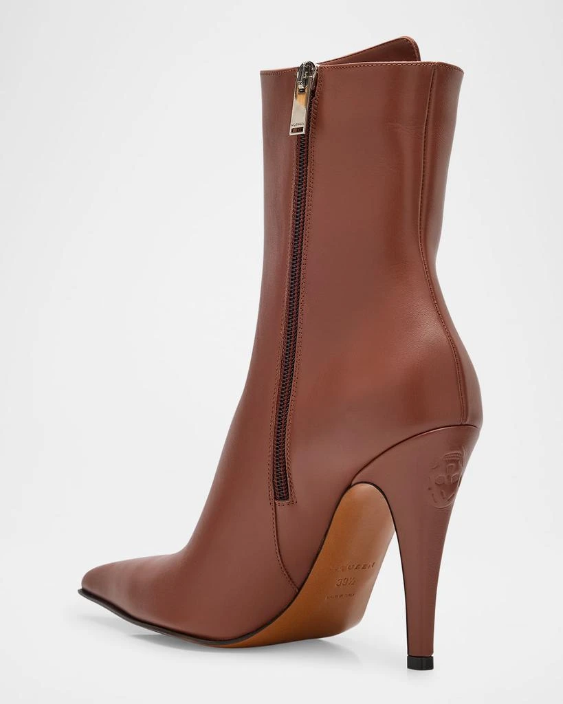Alexander McQueen Birdee Leather Stiletto Booties 4