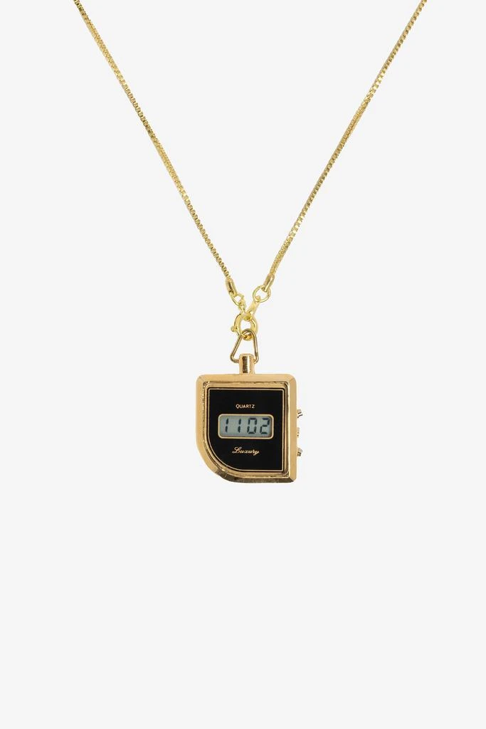 Los Angeles Apparel NCKWCH2 - Necklace Curved Watch 2