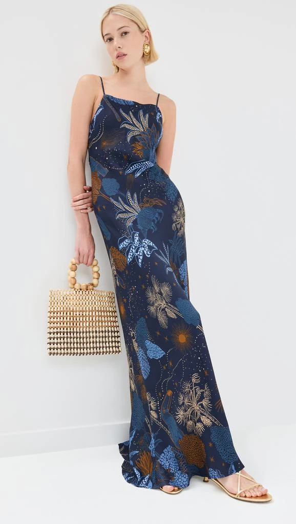 Night Jungle Navy Blue Slip Dress  On Sale Now with Up to 40% Off |  Discover Exclusive Deals & Savings at BeyondStyle  Authentic Farm Rio  dresses|clothing|farm rio clothing|farm rio dresses|WOMENS