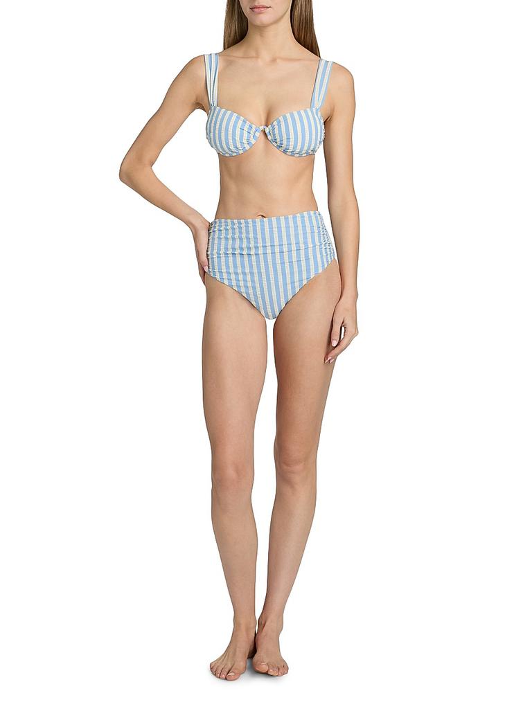 SIMKHAI Anniston Striped Bikini Top