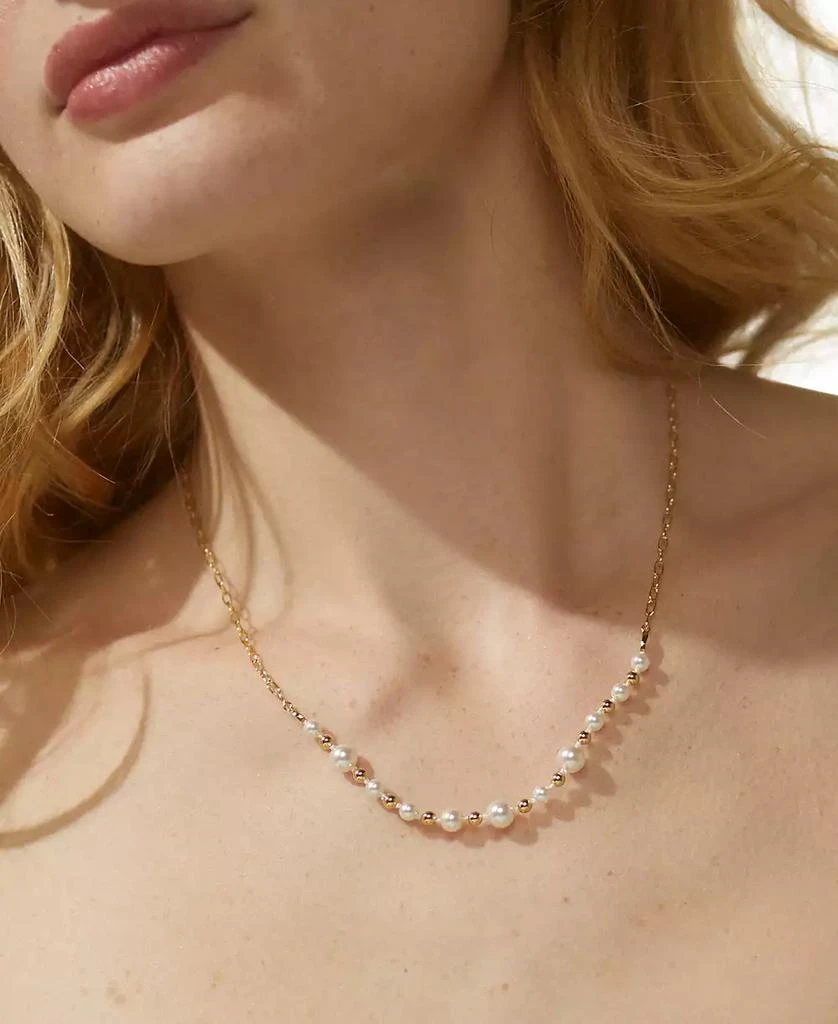 Nadri AJOA by 18k Gold-Plated Imitation Pearl Statement Necklace, 16" + 2" extender 3