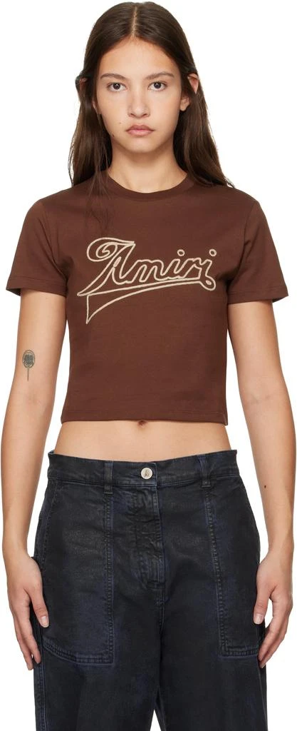 AMIRI Brown 'Amiri' Baby T-shirt 1