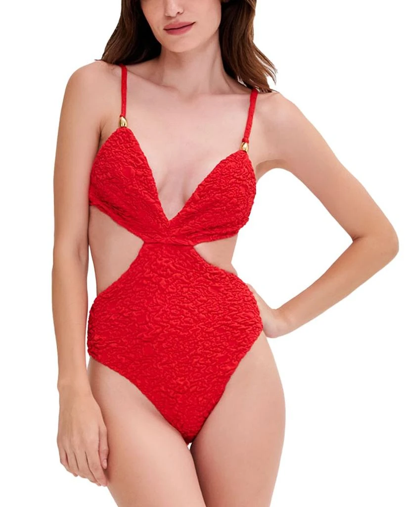 PatBO Papillon Jacquard Butterfly One Piece Swimsuit 1