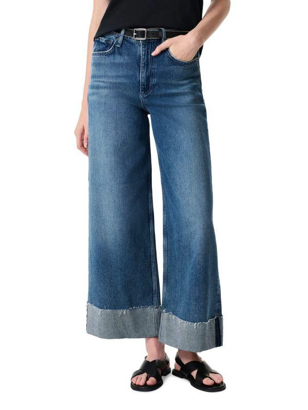 Rag & Bone Sofie High-Rise Cuffed Wide-Leg Jeans 1