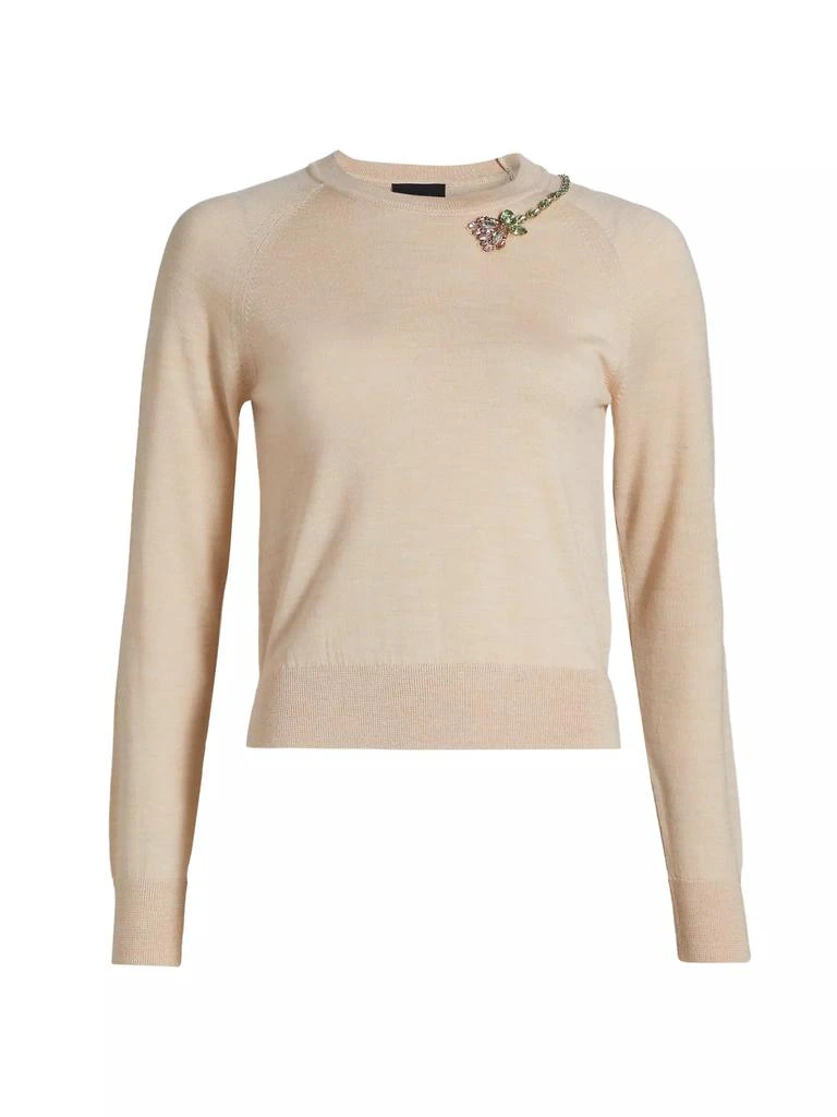 Simone Rocha Floral Embellished Sweater 1