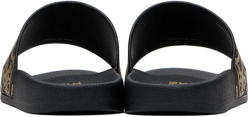 Versace Jeans Couture Black Watercolor Couture Slides 2