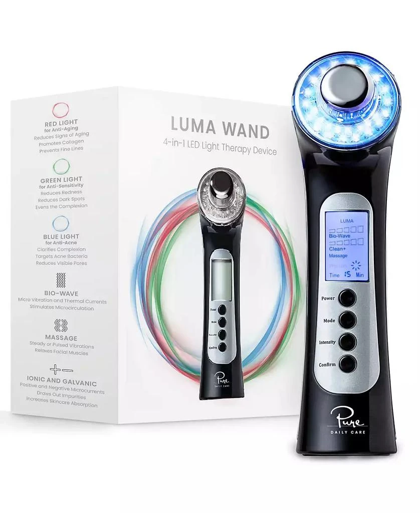 Pure Daily Care Luma Skin Therapy Wand - 4-in-1 Facial Treatment