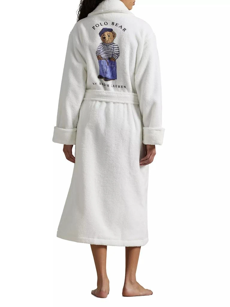 Ralph Lauren Beret Bear Cotton Bath Robe 4
