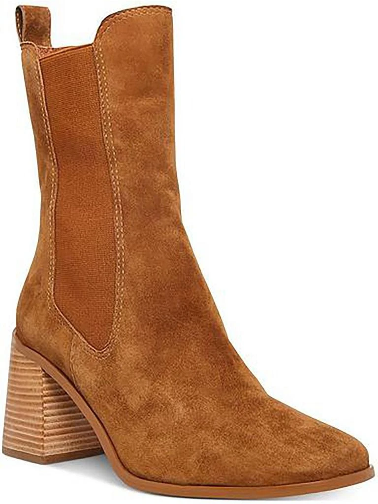 Steve Madden Argent Womens Suede Pull On Chelsea Boots 6
