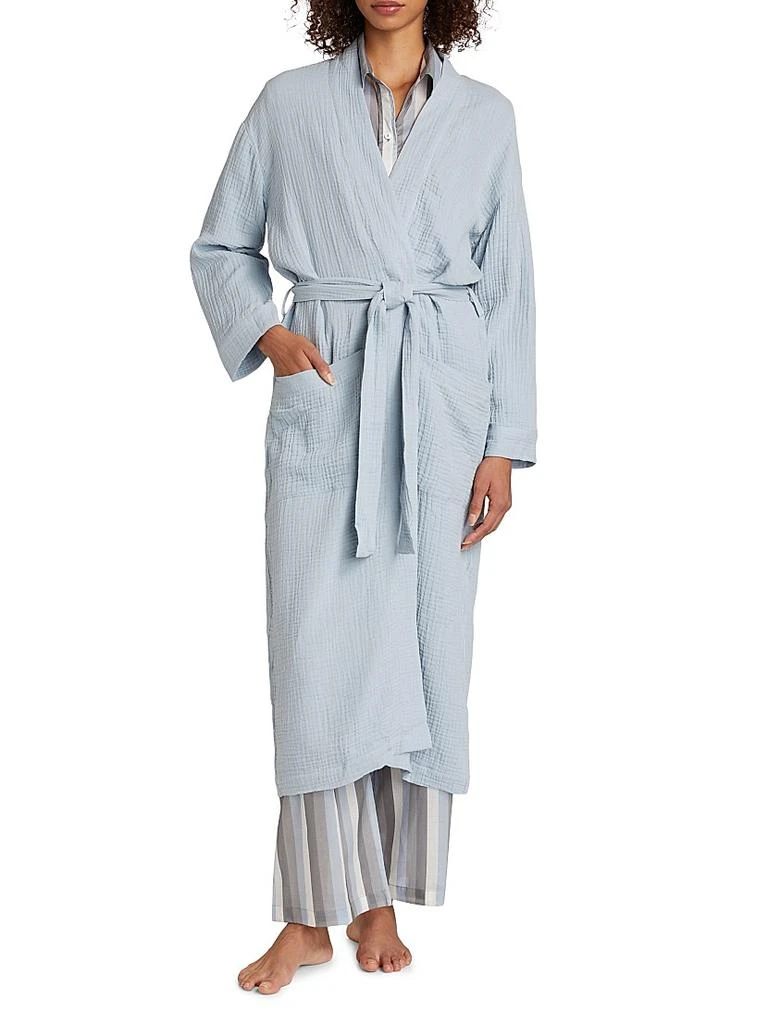Pour Les Femmes Angel Cotton Gauze Long Robe 3
