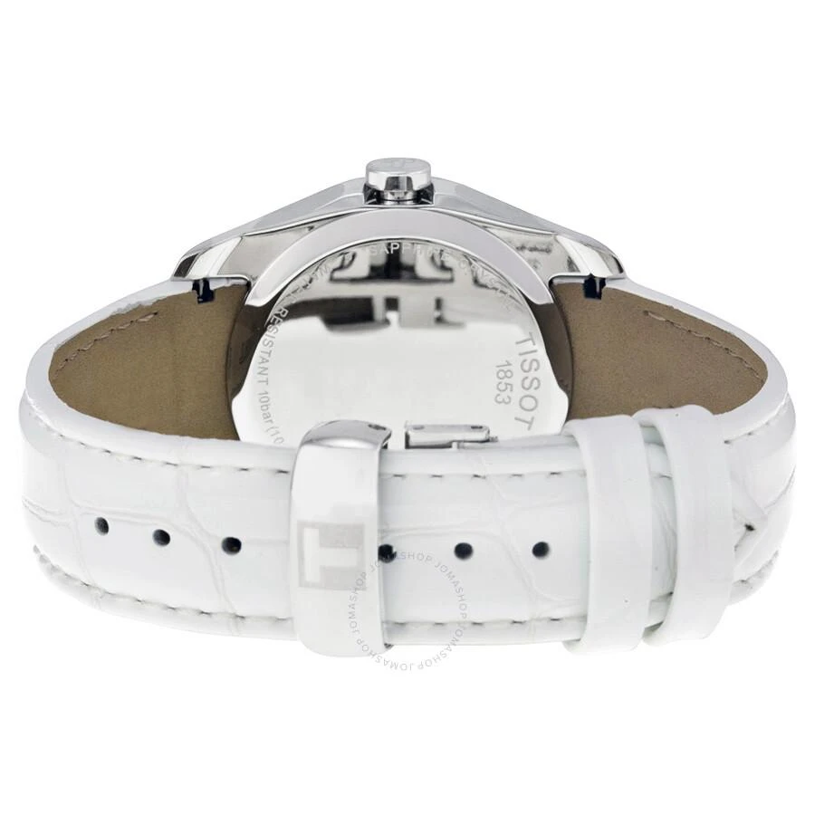 Tissot Couturier Grande Mother of Pearl Dial White Leather Ladies Watch T0352461611100 3