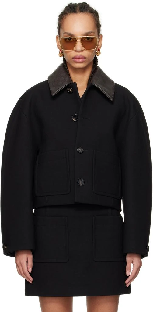 Bottega Veneta Black Cotton Cropped Jacket 1