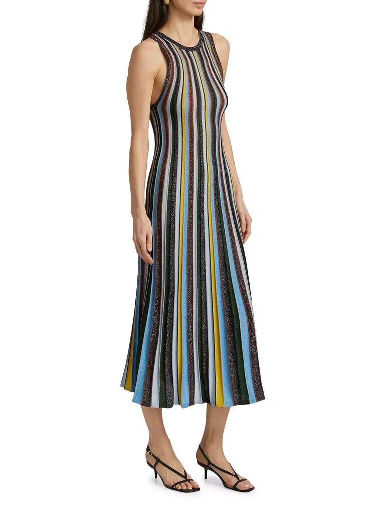Milly Striped Tank Midi-Dress 4