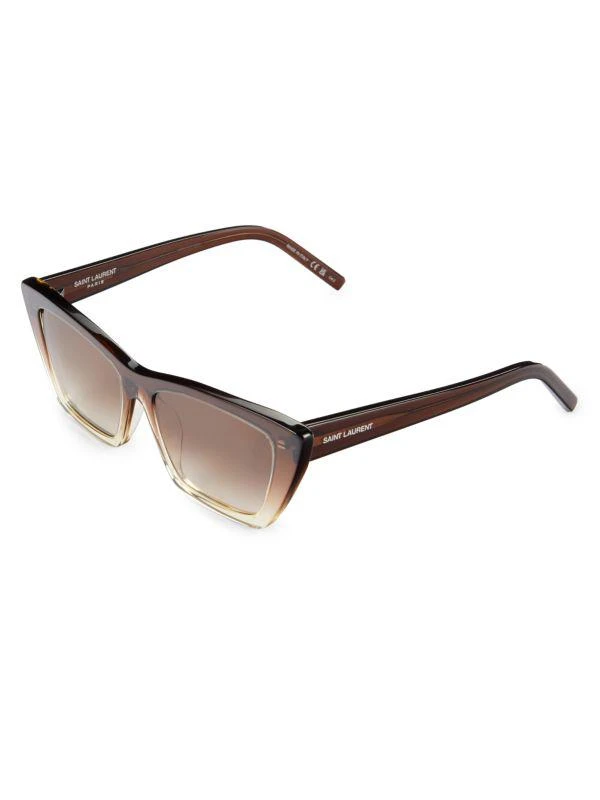 Yves Saint Laurent Mica 53MM Cat Eye Sunglasses 2