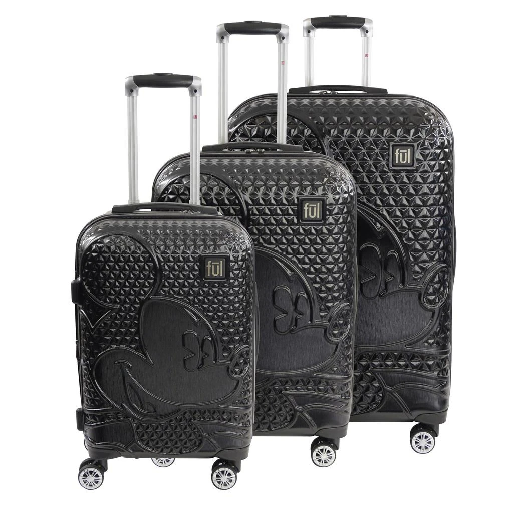 Ful Disney Mickey Mouse Hard Rolling Suitcases 3 Piece Set 1