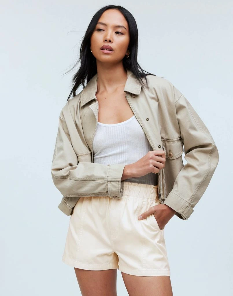 Madewell Pull-On Paperbag Shorts: Garment-Dyed Edition 1
