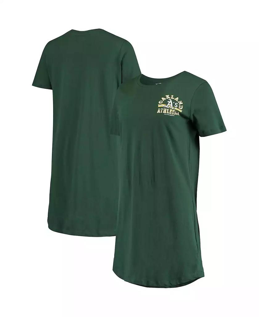 5th & Ocean Women's by New Era Green Oakland Athletics Tee Dress