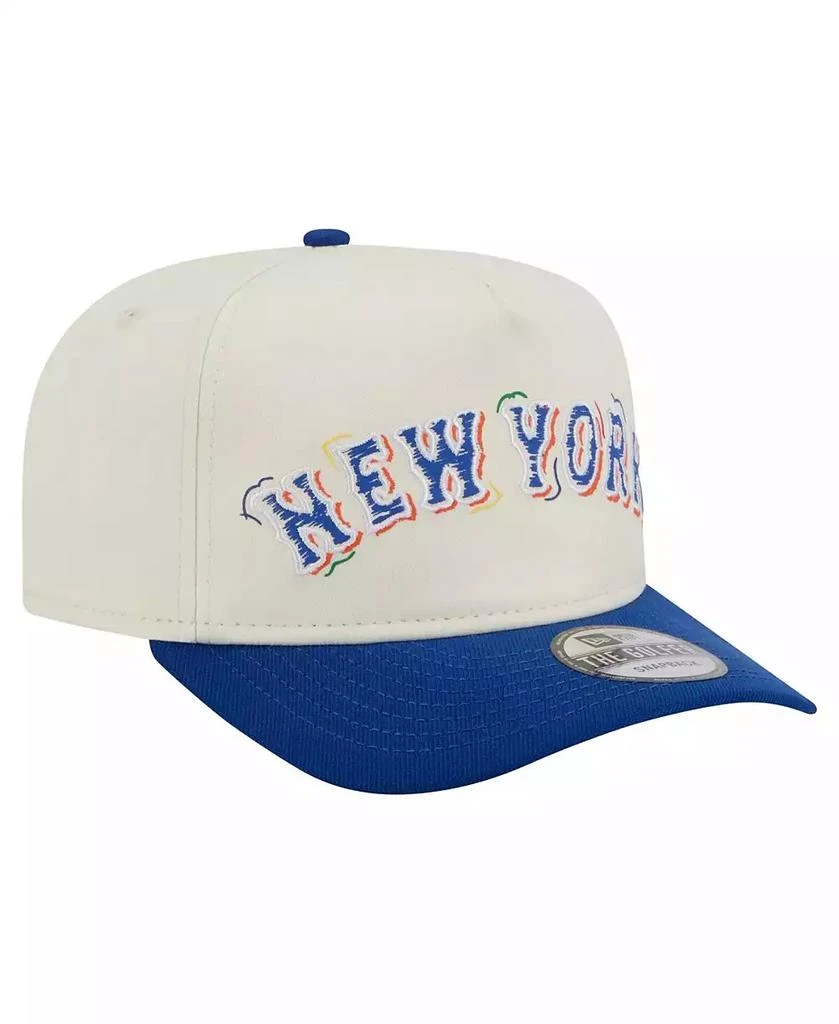 New Era Men's White New York Mets Team Scribble Golfer Adjustable Hat 3