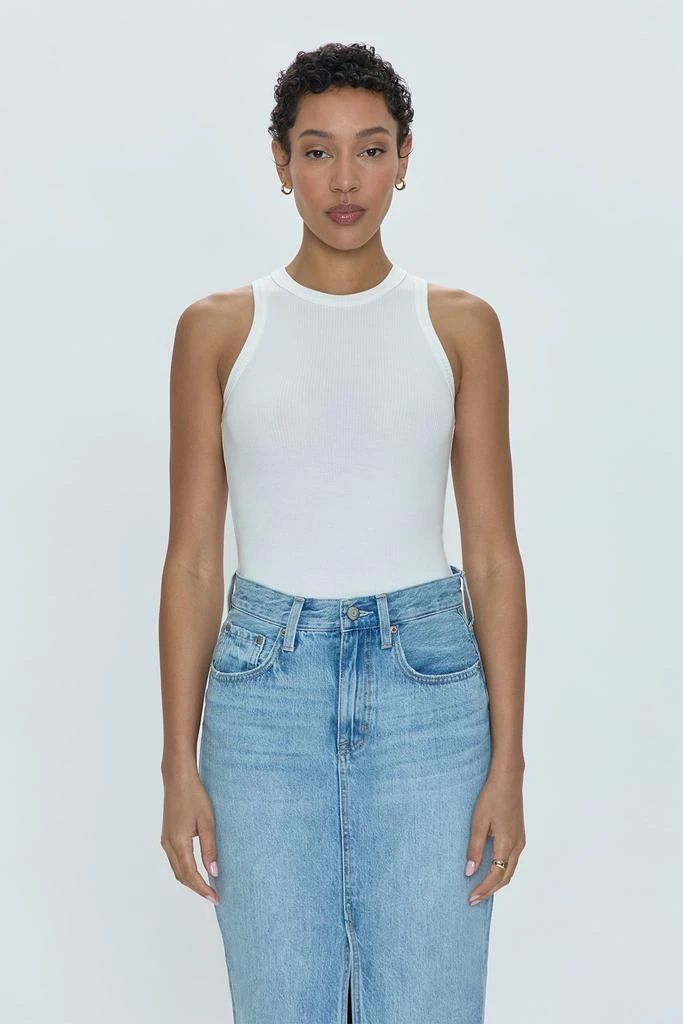 Pistola Denim Blake Crewneck Bodysuit - Le Blanc 4