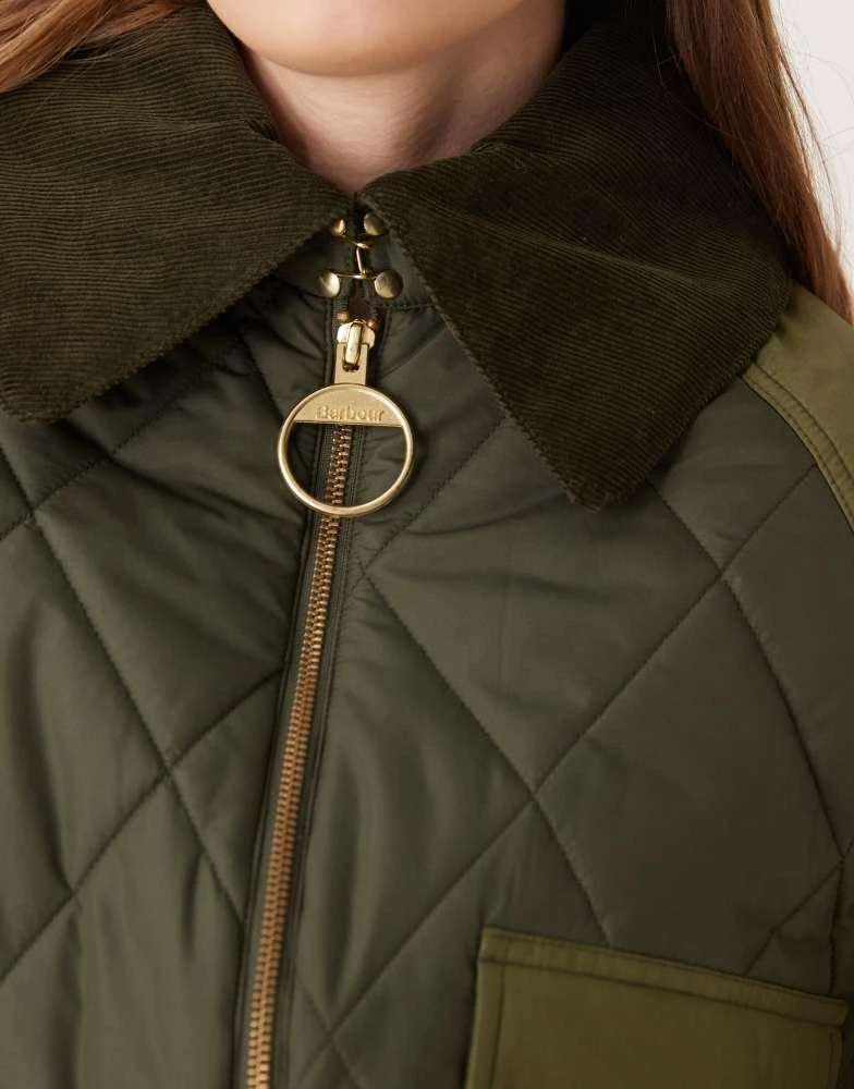 Barbour Barbour Milby Quilt jacket in olive/ancient 3