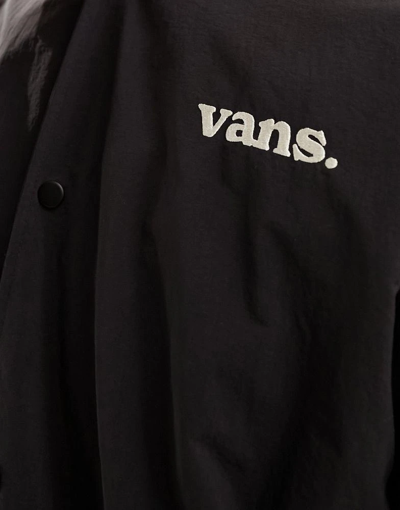 Vans Vans Moore Varsity bomber jacket in black 4